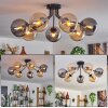 GASTOR Ceiling Light - glass Amber, Smoke-coloured, 7-light sources