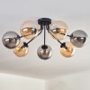 GASTOR Ceiling Light - glass Amber, Smoke-coloured, 7-light sources
