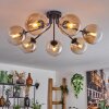 GASTOR Ceiling Light - glass Amber, clear, 7-light sources