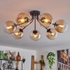 GASTOR Ceiling Light - glass Amber, clear, 7-light sources
