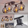 KOYOTO Ceiling Light - glass chrome, Smoke-coloured, 4-light sources