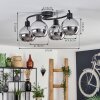 KOYOTO Ceiling Light - glass chrome, Smoke-coloured, 4-light sources
