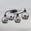 KOYOTO Ceiling Light - glass chrome, Smoke-coloured, 4-light sources