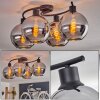KOYOTO Ceiling Light - glass chrome, Smoke-coloured, 4-light sources