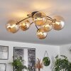 CHEHALIS Ceiling Light - glass gold, black, 6-light sources