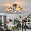 CHEHALIS Ceiling Light - glass gold, black, 6-light sources