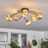 CHEHALIS Ceiling Light - glass gold, black, 6-light sources