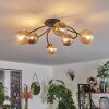 CHEHALIS Ceiling Light - glass gold, black, 6-light sources