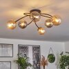 CHEHALIS Ceiling Light - glass gold, black, 6-light sources