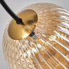 CHEHALIS Ceiling Light - glass gold, black, 6-light sources