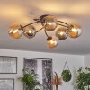 CHEHALIS Ceiling Light - glass Amber, Smoke-coloured, 6-light sources