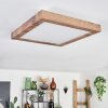 BEALETON Ceiling Light LED brown, Wood like finish, 1-light source