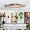 BEALETON Ceiling Light LED brown, Wood like finish, 1-light source