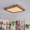 BEALETON Ceiling Light LED brown, Wood like finish, 1-light source