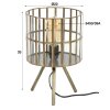 OUDESTOIF Table Lamp transparent, clear, 1-light source