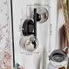 CHEHALIS Wall Light - glass Smoke-coloured, 2-light sources