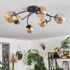 CHEHALIS Ceiling Light - glass Amber, 6-light sources