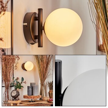 CHEHALIS Wall Light - glass white, 1-light source