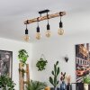 SOUNGOU Ceiling Light Ecru, black, 4-light sources