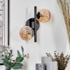 CHEHALIS Wall Light - glass Amber, 2-light sources