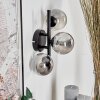 CHEHALIS Wall Light - glass Smoke-coloured, 3-light sources