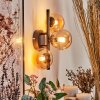 CHEHALIS Wall Light - glass Amber, 3-light sources