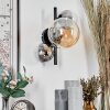 CHEHALIS Wall Light - glass Amber, clear, Smoke-coloured, 3-light sources