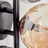 CHEHALIS Wall Light - glass Amber, clear, Smoke-coloured, 3-light sources