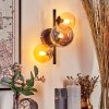 CHEHALIS Wall Light - glass Amber, Smoke-coloured, 3-light sources