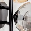 CHEHALIS Wall Light - glass Amber, Smoke-coloured, 3-light sources
