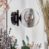 CHEHALIS Wall Light - glass clear, Smoke-coloured, 1-light source