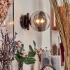 CHEHALIS Wall Light - glass clear, Smoke-coloured, 1-light source