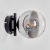 CHEHALIS Wall Light - glass clear, Smoke-coloured, 1-light source