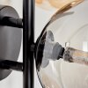 CHEHALIS Wall Light - glass Amber, Smoke-coloured, 3-light sources