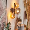 CHEHALIS Wall Light - glass Amber, clear, Smoke-coloured, 3-light sources