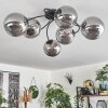 CHEHALIS Ceiling Light - glass Smoke-coloured, 6-light sources