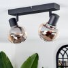 CEVIO Ceiling Light black, 2-light sources