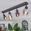 LETEQUE Ceiling Light black, 4-light sources