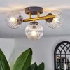 CHEHALIS Ceiling Light - glass gold, black, 3-light sources