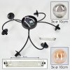 CHEHALIS Ceiling Light - glass Amber, Smoke-coloured, 6-light sources