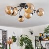 CHEHALIS Ceiling Light - glass Amber, 6-light sources