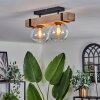 MONTGOMERY Ceiling Light - glass Ecru, black, 2-light sources