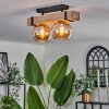 MONTGOMERY Ceiling Light - glass Ecru, black, 2-light sources