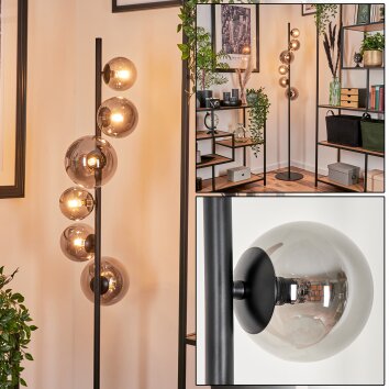 REMAISNIL Floor Lamp - glass Smoke-coloured, 6-light sources