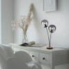 JUST LIGHT GERDA WIDOW Table lamp Ecru, black, 2-light sources