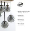 JUST LIGHT GERDA WIDOW Ceiling Light Ecru, black, 5-light sources