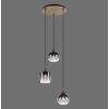 Leuchten-Direkt GREEN ZEA Pendant Light Ecru, black, 3-light sources