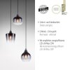 Leuchten-Direkt GREEN ZEA Pendant Light Ecru, black, 3-light sources