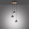 Leuchten-Direkt GREEN ZEA Pendant Light Ecru, black, 3-light sources