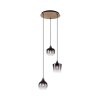 Leuchten-Direkt GREEN ZEA Pendant Light Ecru, black, 3-light sources